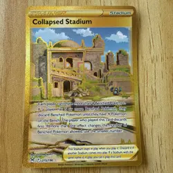 Pokemon - Collapsed Stadium (Secret) - 215/196 - SWSH11: Lost Origin - Holo - Image 1