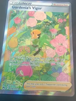 2023 Pokemon Sword-Shield Full Art Gardenias Vigir Crown Zenith #GG61 Light Play - Image 5