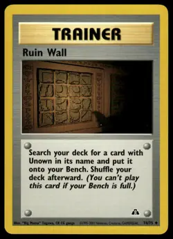 Pokemon Neo Discovery 74/75 Ruin Wall - Image 1