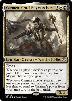 Carmen, Cruel Skymarcher [The Lost Caverns of Ixalan Commander] Magic MTG - Image 1