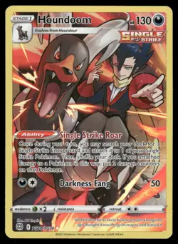 Houndoom TG10/TG30 Holo Brilliant Stars Trainer Gallery Pokemon Holo NM - Image 1