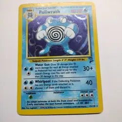 Pokemon 2000 Base Set 2 Poliwrath #15/130 Holo HP - Image 1