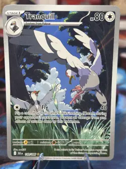 Pokemon 2025 SV Black Bolt Tranquil 149/086 Illustration Rare Near Mint - Image 1