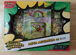 POKEMON TCG MEGA EVOLUTION ASCENDED HEROES MEGA MEGANIUM EX BOX FACTORY SEALED - Image 1