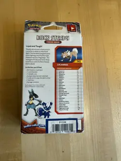 Pokemon “Lycanroc”Sun & Moon Burning Shadows Rock Steady Theme Deck Sealed - Image 3