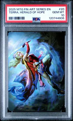 2025 MAGIC: THE GATHERING FINAL FANTASY ART SERIES TERRA, HERALD OF HOPE PSA 10 - Image 1