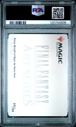 2025 MAGIC: THE GATHERING FINAL FANTASY ART SERIES TERRA, HERALD OF HOPE PSA 10 - Image 2