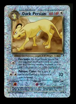 #2 Dark Persian 6/110 Legendary Collection 2002 Reverse Holo Vintage Pokemon - Image 1
