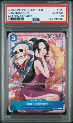 2025 ONE PIECE CARRYING ON HIS WILL ENGLISH BOA HANCOCK ALT ART OP13-051 PSA 10 - Image 1