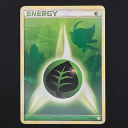 Pokemon TCG Card Grass Energy 115/123 Heartgold & Soulsilver Celebi - LP - Image 1