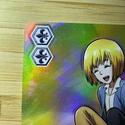 Weiss Schwarz Attack on Titan Since That Day RRR Mikasa Eren Armin Holo Card - Image 2
