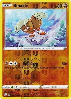 Binacle 103/192 Reverse Holo | Rebel Clash | Pokemon Card - Image 1