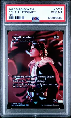 2025 MTG FINAL FANTASY: THROUGH THE AGES FOIL #0022 SQUALL LEONHART PSA 10 - Image 1