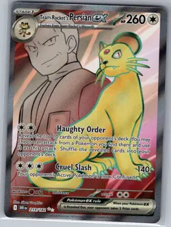 Team Rocket's Persian ex - 219/182 SV10: Destined Rivals - Pokemon Card - NM - Image 1