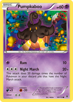 Pumpkaboo 44/119 Common | Phantom Forces | Pokemon Card - Image 1