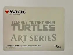 MTG- TMNT Art Series Golden Signature Storm Of Steel 48/54 - Image 2