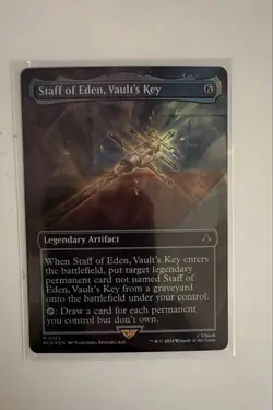 Staff of Eden, Vault's Key (Borderless) Universes Beyond: Assassin's Creed Foil - Image 1