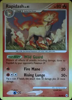 Rapidash 28/99 Rare Arceus Pokemon Lightly Played - Image 1