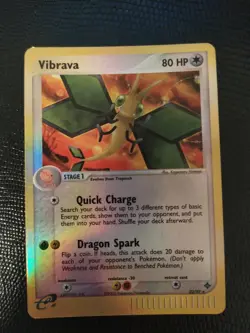 Vibrava - 22/97 - Rare - Reverse Holo Pokemon EX - Dragon Vintage VLP/LP - Image 1
