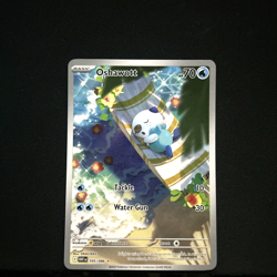 Oshawott 105/086 White Flare WHT Illustration Rare Pokemon NM - Image 1