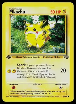 Pokemon Card - Pikachu Jungle 60/64 Common 1st Edition - Image 1