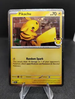 2026 Pokemon Day Pikachu 30th Anniversary Promo 51/162 NM Fart Swirl! - Image 1