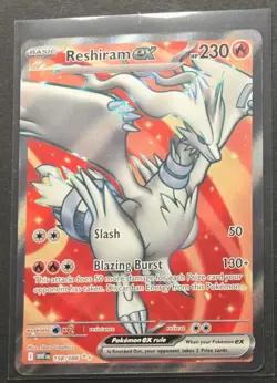 Reshiram EX 158/086 White Flare Full Art Pokemon 2025 - Image 1