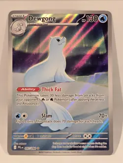Pokemon TCG Dewgong 097/094 ME02: Phantasmal Flames Illustration Rare NM - Image 1