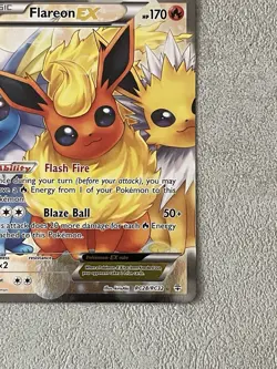 Pokemon TCG: Flareon EX RC28/RC32 Generations: Radiant Collection NM - Image 5