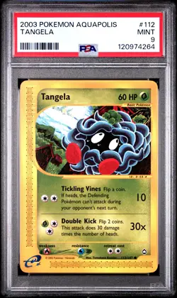 2003 POKEMON AQUAPOLIS #112 TANGELA PSA 9 - Image 1