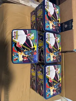 Pokemon Lunchbox Tin EMPTY Lot Of 7 - Image 1