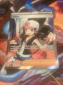 Pokemon TCG White Flare HILDA Ultra Rare Full Art Trainer Supporter 164/086 Mint - Image 4