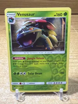 2017 Pokemon Venusaur Reverse Holo 3/73 Shining Legends MP - Image 1