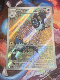 Pokemon TCG White Flare SWOOBAT Illustration Rare 120/086 Mint - Image 1
