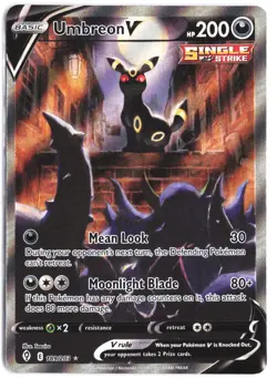 Umbreon V 189/203 Ultra Rare Evolving Skies Pokemon NM - Image 1