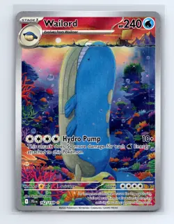 Wailord 162/159 Illustration Rare Journey Together Pokemon Near Mint - Image 1