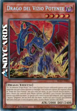 DRAGO DEL VIZIO POTENTE (Power Vice Dragon) Segreta • BLZD IT002 • 1Ed • Yugioh! - Image 1