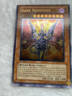 Misprint Yugioh! Dark Nephthys PTDN-EN018 Ultimate Rare 1st Edition MP - Image 1