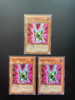 Yugioh Pinch Hopper Common IOC-078 Unlimited Edition Damaged X3 - Image 1