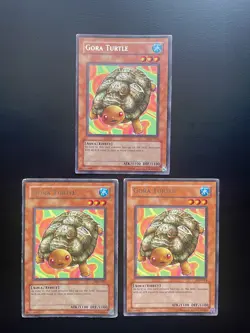 Yugioh Gora Turtle PGD-014 Rare Unlimited Edition Damaged X3 - Image 1