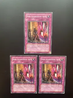 Yugioh Non Aggression Area PGD-101 Common Unlimited Edition MP/HP X3 - Image 1