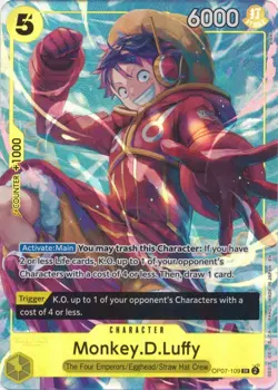 Monkey.D.Luffy Illustration Box Vol. 3 OP07-109 SR Foil One Piece Promo Sealed - Image 1