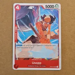 Usopp One Piece (OP04-003) OP04 Kingdoms of Intrigue Regular UC English TCG CCG - Image 1