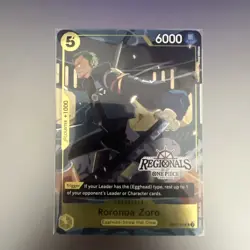 2026 One Piece Regional 2026-2027 Roronoa Zoro OP07-113 NM - Image 1