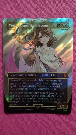 Yuna, Grand Summoner (Borderless) Surge Foil, #216 MTG Final Fantasy - Image 1