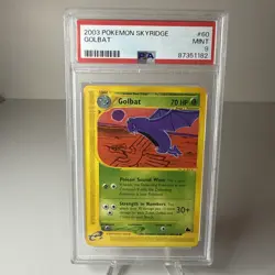 PSA 9 Mint Golbat 60/144 Skyridge Pokemon Tomokazu Komiya eReader - Image 1