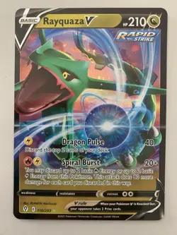 Pokemon Rayquaza V 110/203 EVS Evolving Skies NM FREE SHIPPING! - Image 1