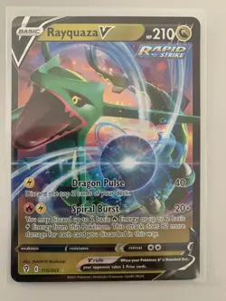 Pokemon Rayquaza V 110/203 EVS Evolving Skies NM FREE SHIPPING! - Image 3