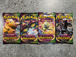 Pokemon TCG 4x (=1 Artset) Vivid Voltage Booster Pack Genuine Factory Sealed - Image 1