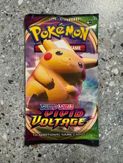 Pokemon TCG 4x (=1 Artset) Vivid Voltage Booster Pack Genuine Factory Sealed - Image 3